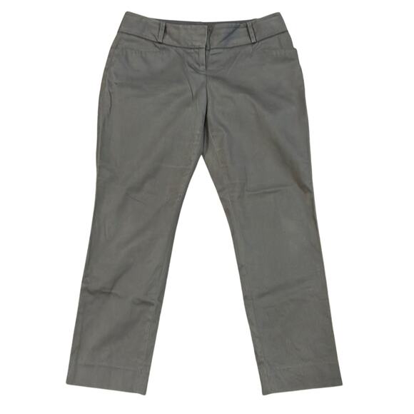 THE LIMITED Grey Sleek Mid Rise Straight Leg Dress Pants Size 4 - Picture 2 of 9
